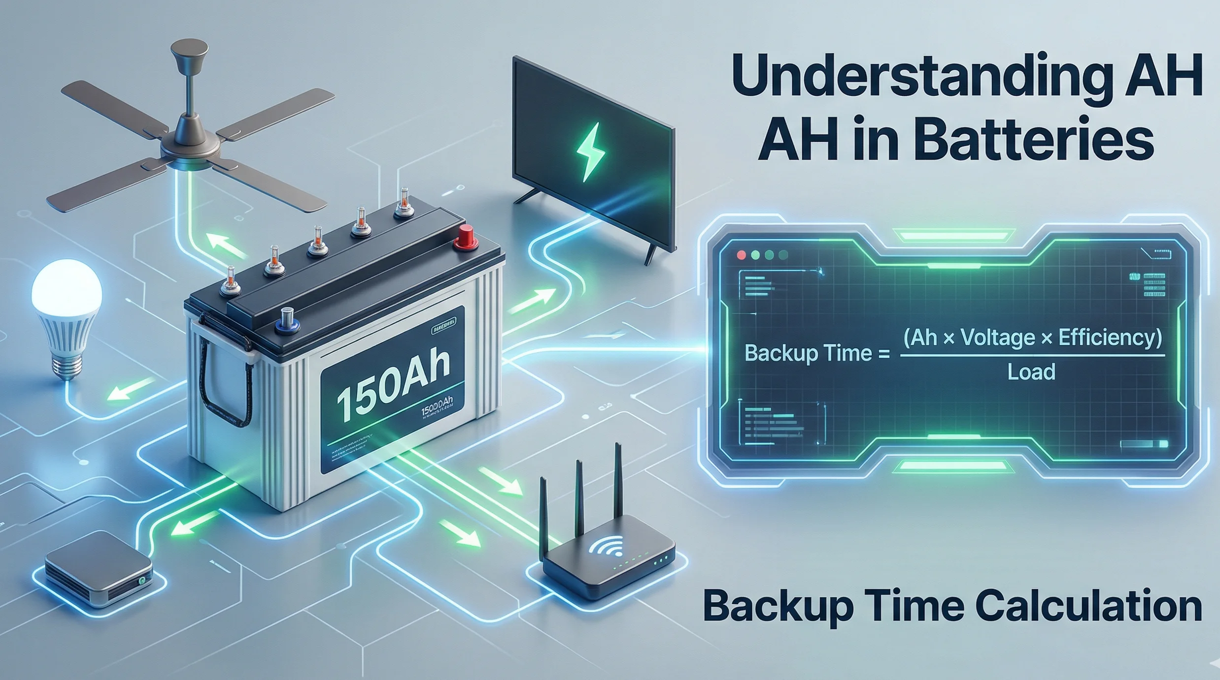 Understanding AH in Batteries and Calculating Backup