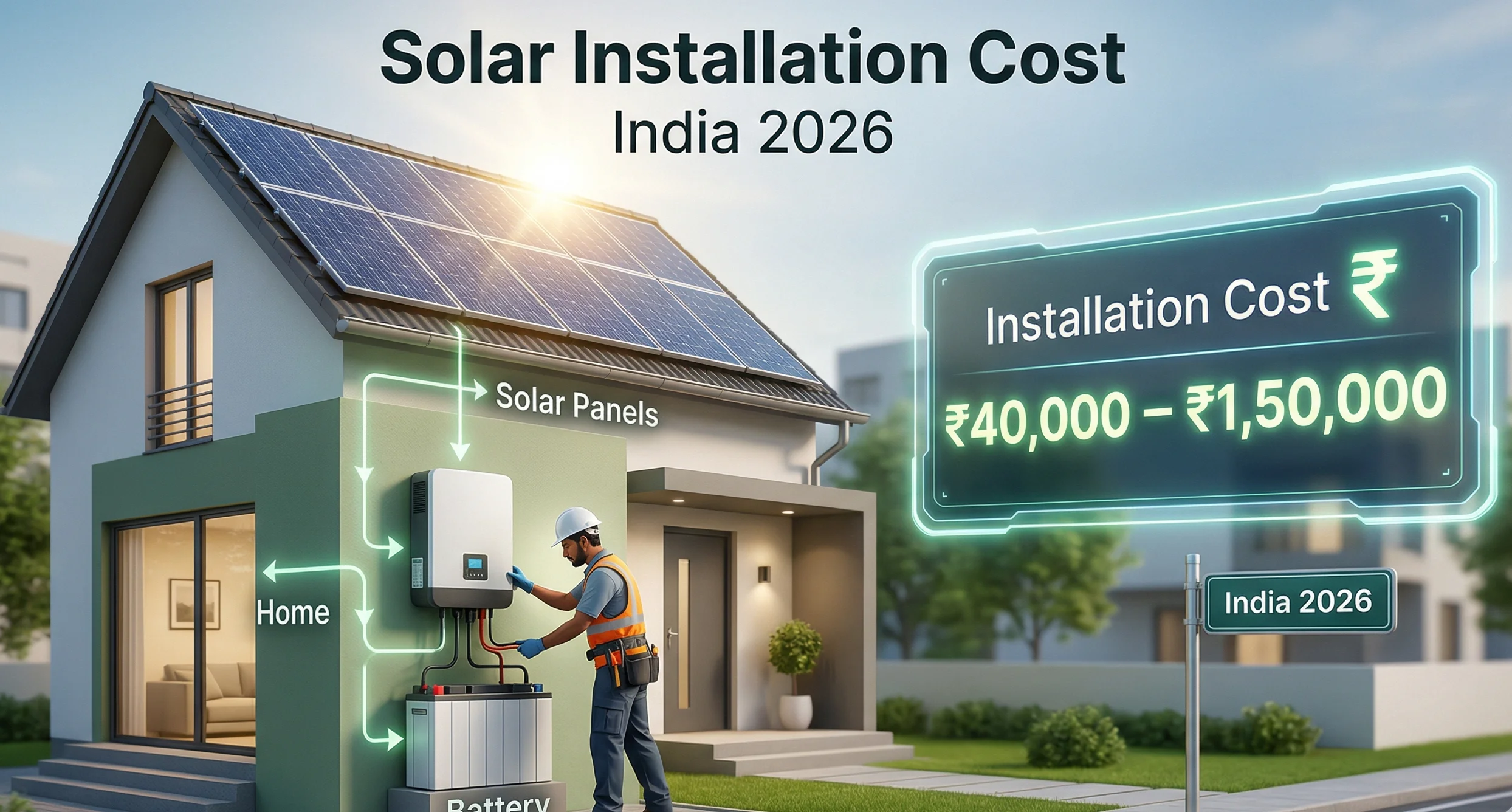 Cost of Solar Inverter Installation in India