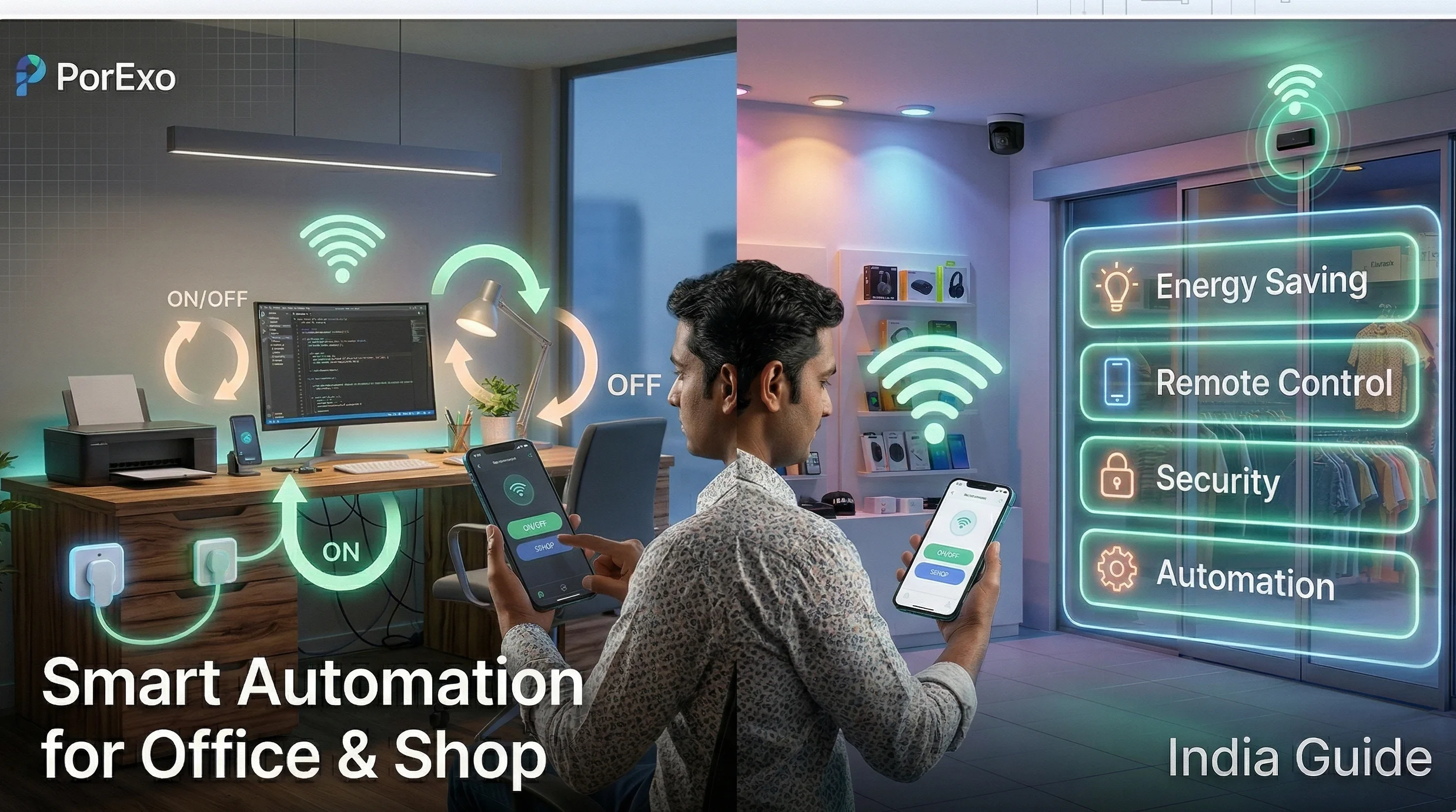 Smart Home Automation for Office and Shop in India