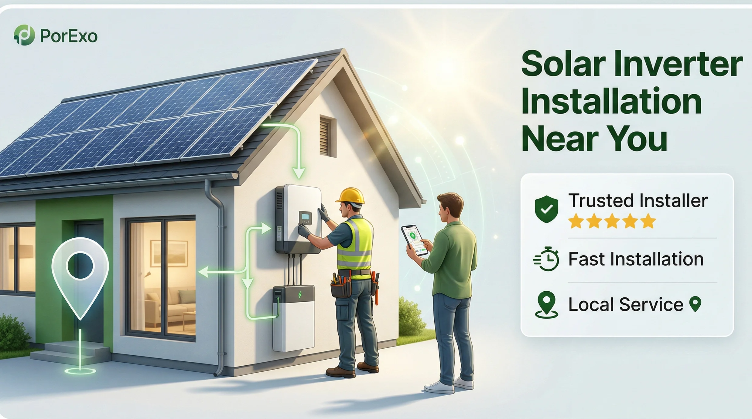 नजदीकी सोलर इनवर्टर इंस्टॉलेशन सर्विस कैसे खोजें (उत्तराखंड/UP गाइड)